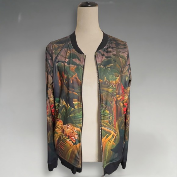 BlackMilk Limited Edition Tropical Storm BF Bomber Jacket Women's Size L - Picture 6 of 7